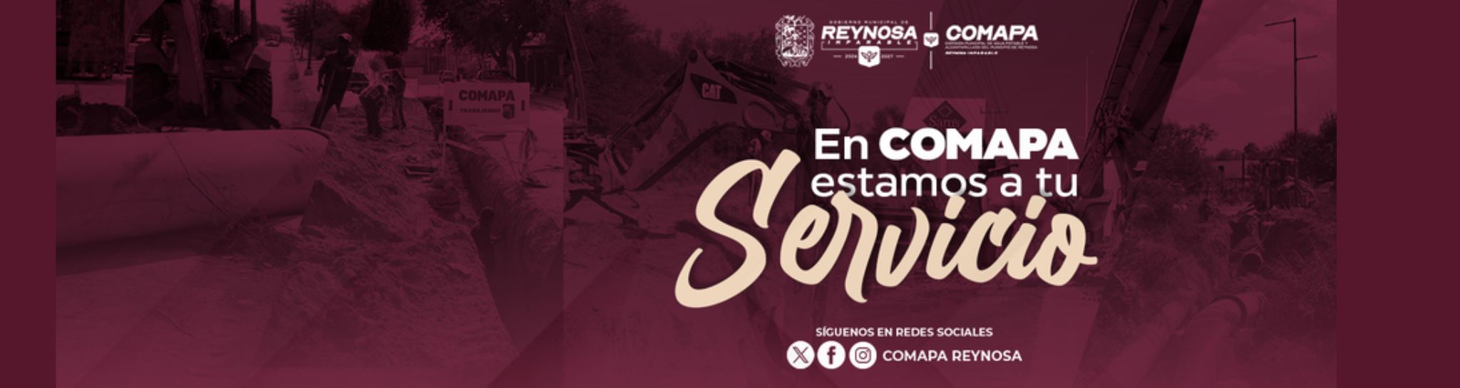 Continúa COMAPA con reparación de fugas de agua potable en diferentes sectores de Reynosa